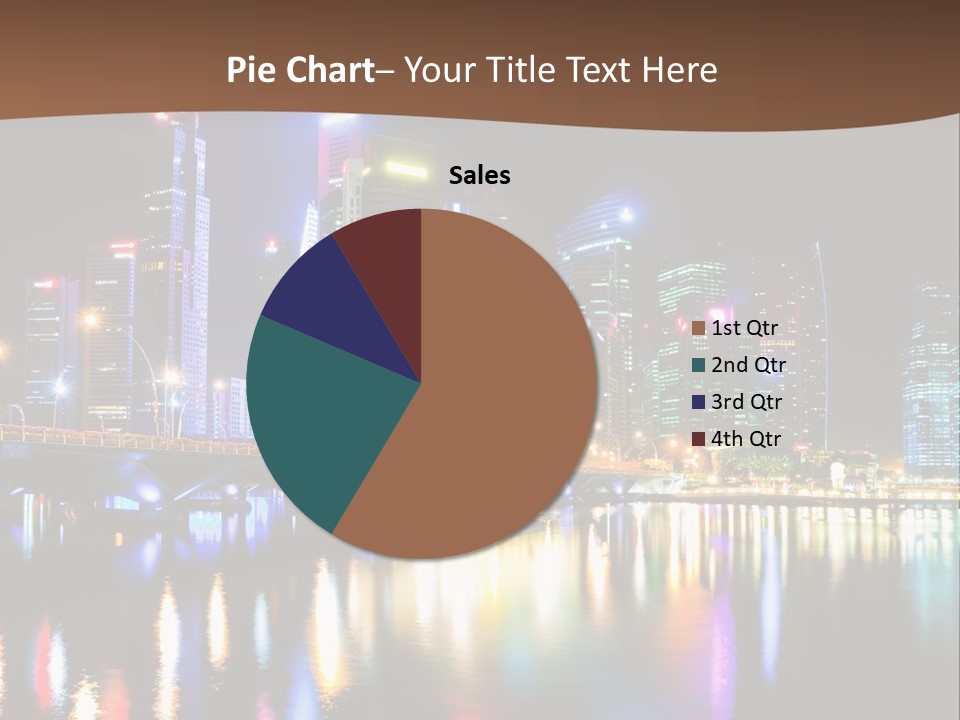 Wonderful Night City PowerPoint Template