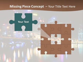 Wonderful Night City PowerPoint Template