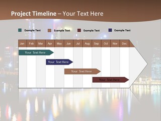 Wonderful Night City PowerPoint Template