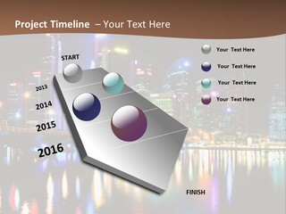 Wonderful Night City PowerPoint Template