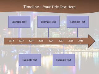 Wonderful Night City PowerPoint Template