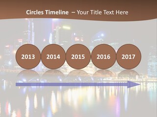 Wonderful Night City PowerPoint Template
