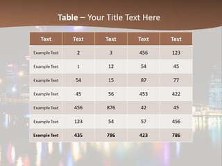 Wonderful Night City PowerPoint Template