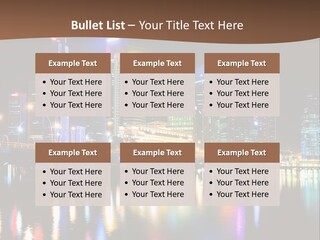 Wonderful Night City PowerPoint Template
