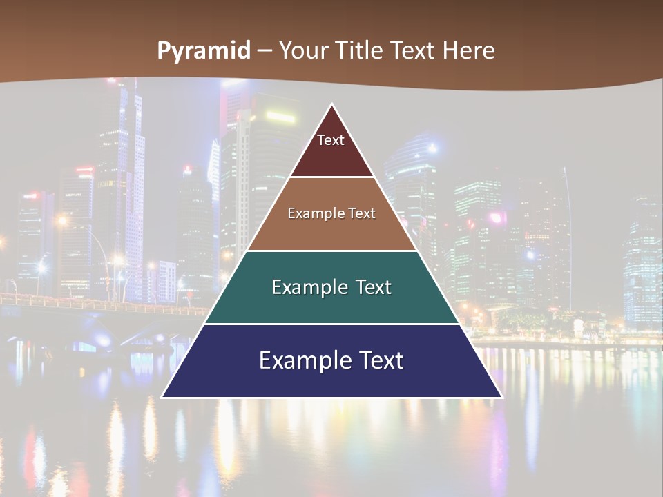 Wonderful Night City PowerPoint Template