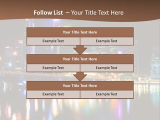 Wonderful Night City PowerPoint Template
