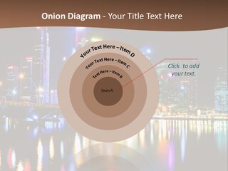 Wonderful Night City PowerPoint Template