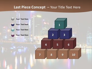 Wonderful Night City PowerPoint Template