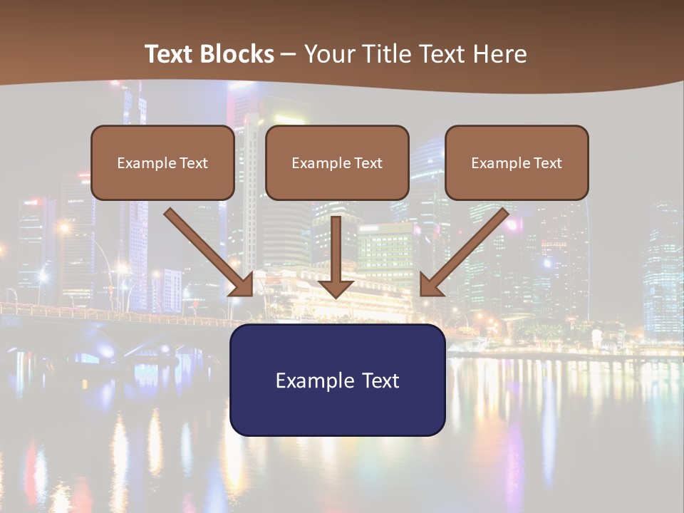 Wonderful Night City PowerPoint Template