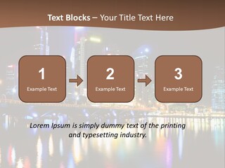 Wonderful Night City PowerPoint Template