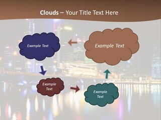 Wonderful Night City PowerPoint Template