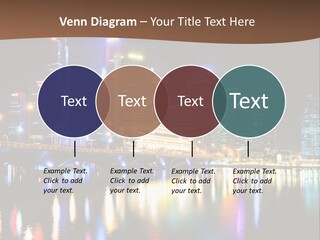 Wonderful Night City PowerPoint Template