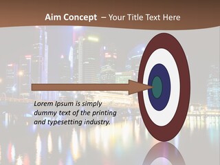 Wonderful Night City PowerPoint Template