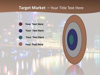 Wonderful Night City PowerPoint Template