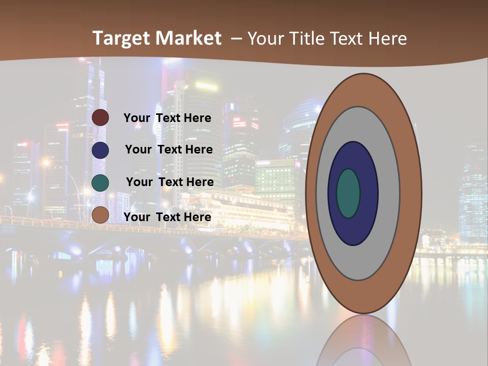 Wonderful Night City PowerPoint Template