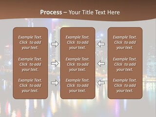 Wonderful Night City PowerPoint Template