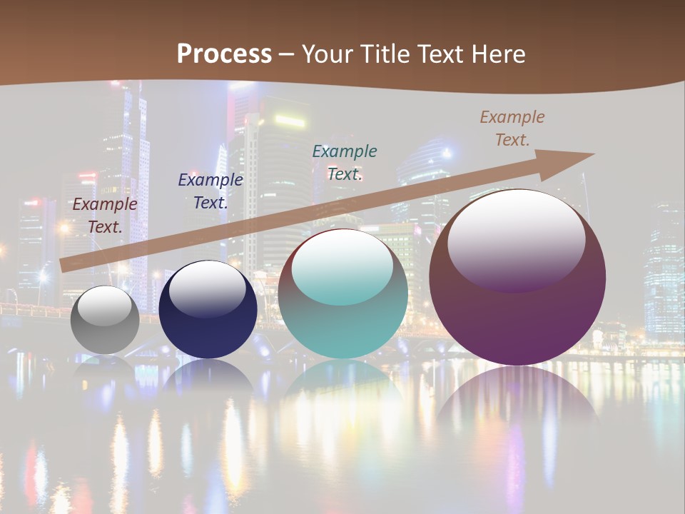 Wonderful Night City PowerPoint Template
