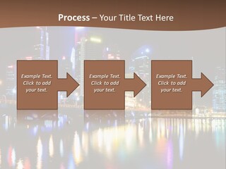 Wonderful Night City PowerPoint Template