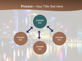 Wonderful Night City PowerPoint Template
