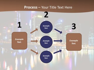 Wonderful Night City PowerPoint Template