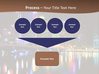 Wonderful Night City PowerPoint Template