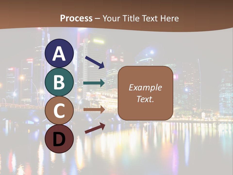 Wonderful Night City PowerPoint Template
