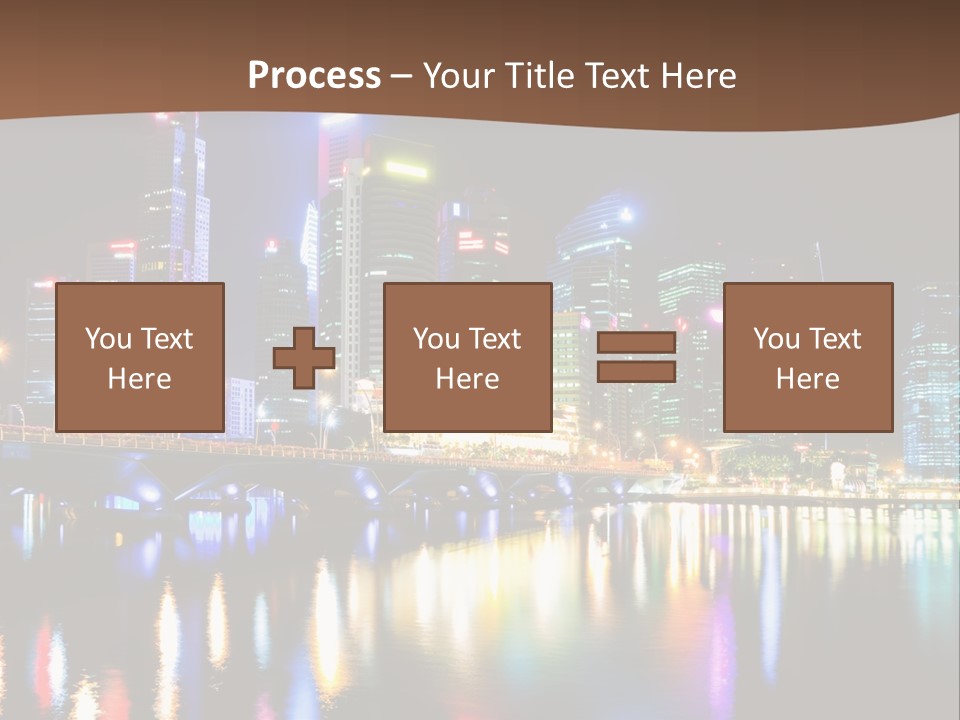 Wonderful Night City PowerPoint Template