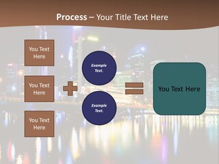 Wonderful Night City PowerPoint Template
