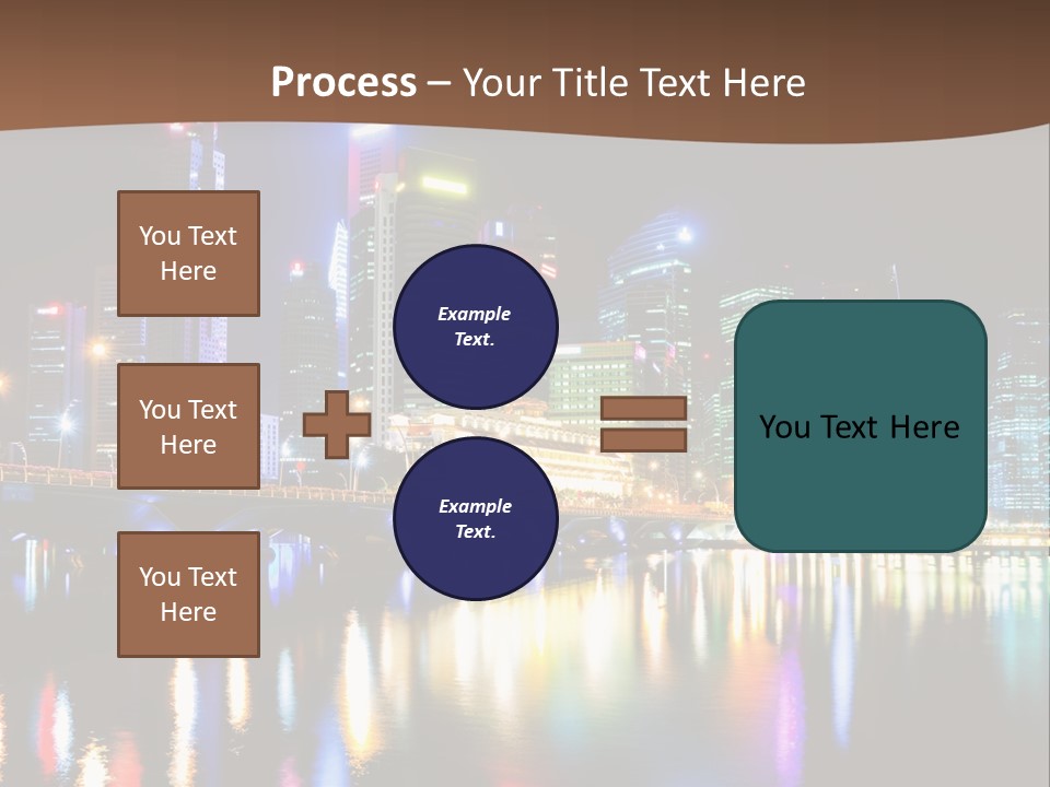 Wonderful Night City PowerPoint Template