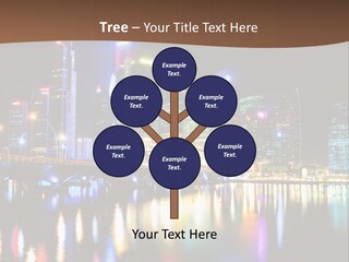 Wonderful Night City PowerPoint Template