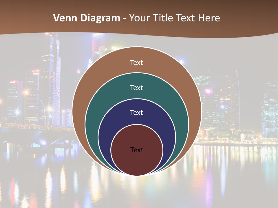 Wonderful Night City PowerPoint Template