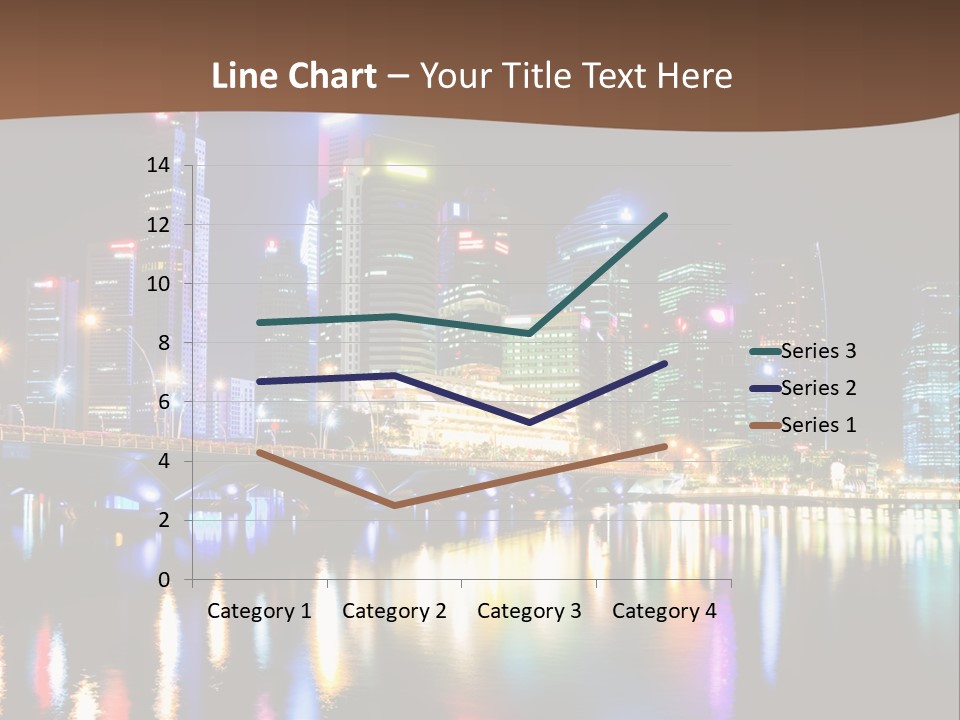 Wonderful Night City PowerPoint Template