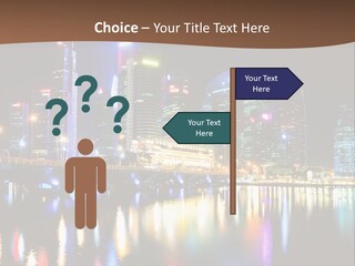 Wonderful Night City PowerPoint Template