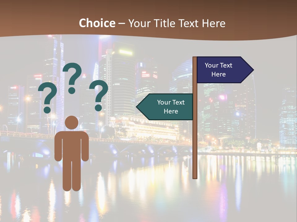 Wonderful Night City PowerPoint Template