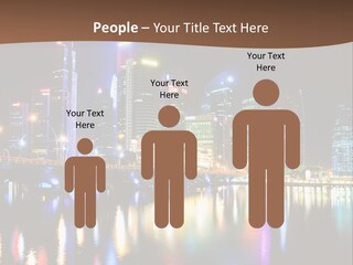 Wonderful Night City PowerPoint Template
