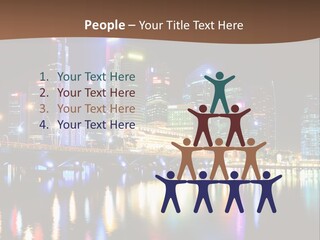 Wonderful Night City PowerPoint Template