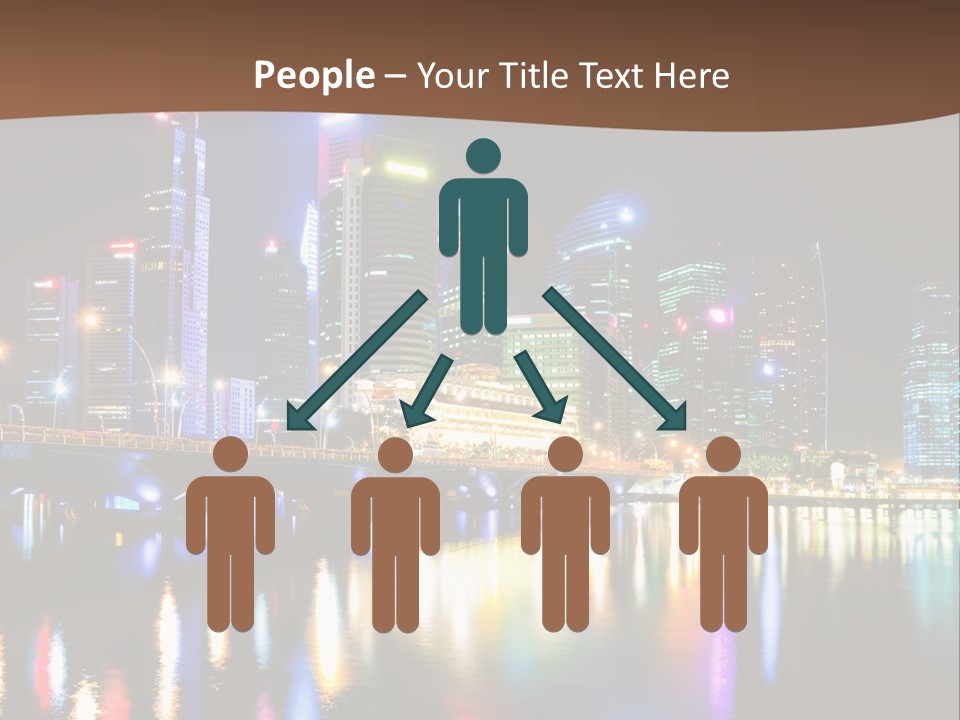 Wonderful Night City PowerPoint Template