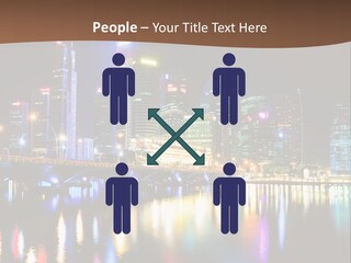 Wonderful Night City PowerPoint Template