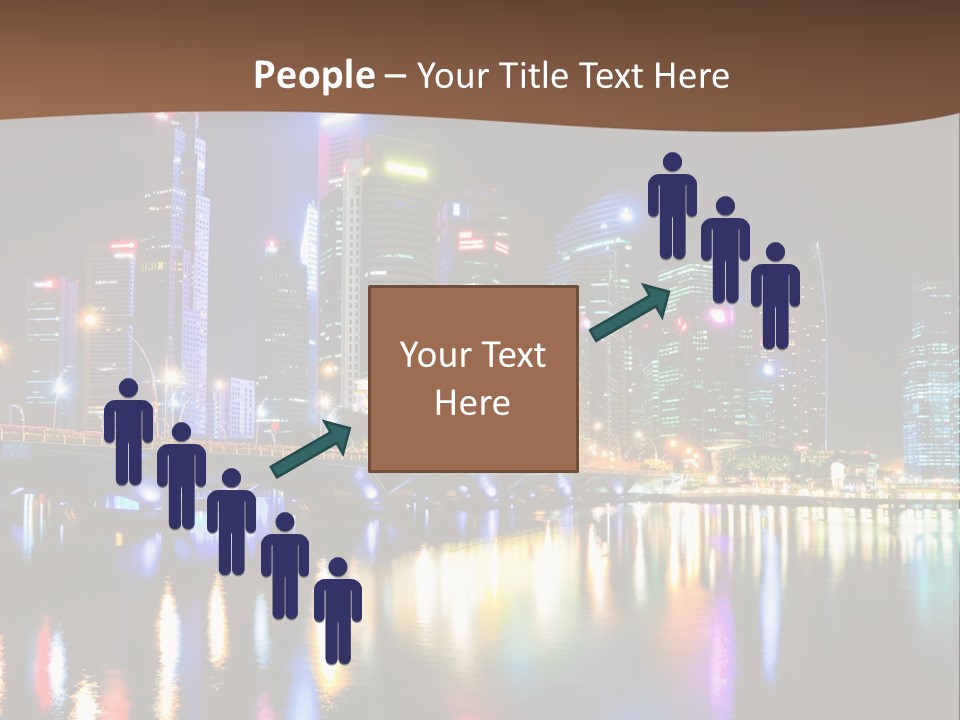 Wonderful Night City PowerPoint Template
