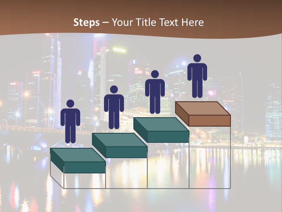 Wonderful Night City PowerPoint Template