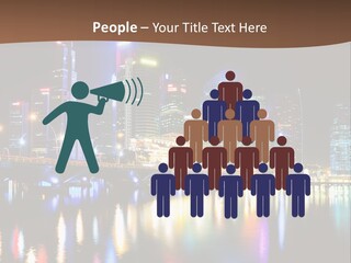 Wonderful Night City PowerPoint Template