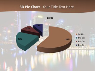 Wonderful Night City PowerPoint Template