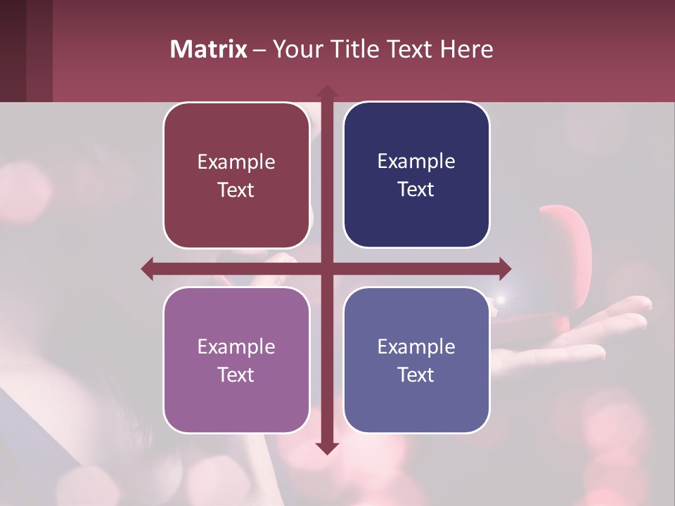 Offer A Girl A Ring And A Heart PowerPoint Template