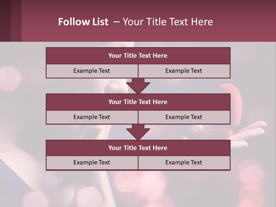 Offer A Girl A Ring And A Heart PowerPoint Template
