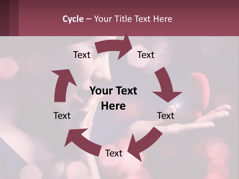 Offer A Girl A Ring And A Heart PowerPoint Template