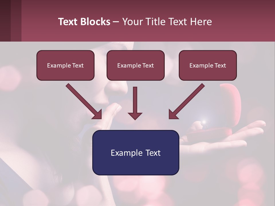 Offer A Girl A Ring And A Heart PowerPoint Template