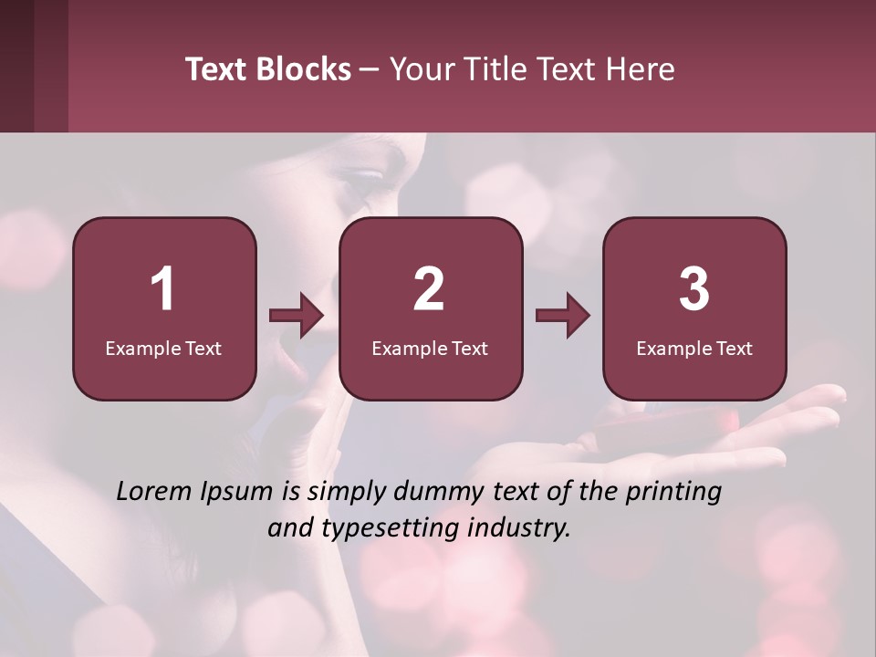 Offer A Girl A Ring And A Heart PowerPoint Template