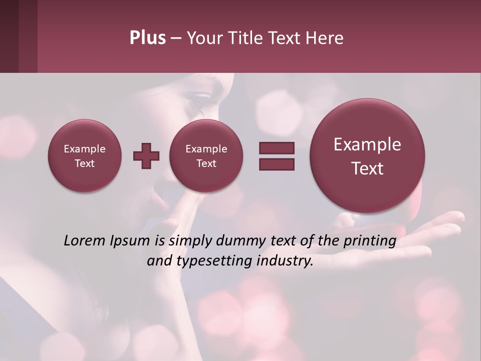 Offer A Girl A Ring And A Heart PowerPoint Template