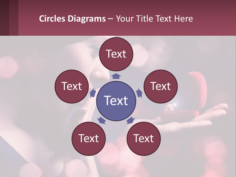 Offer A Girl A Ring And A Heart PowerPoint Template