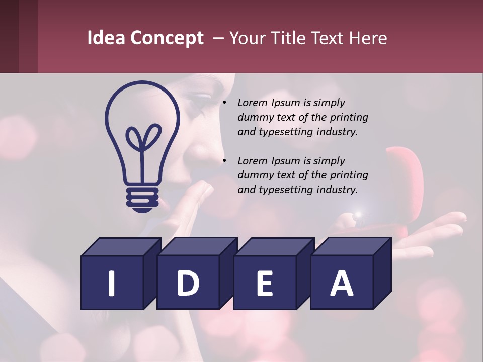 Offer A Girl A Ring And A Heart PowerPoint Template